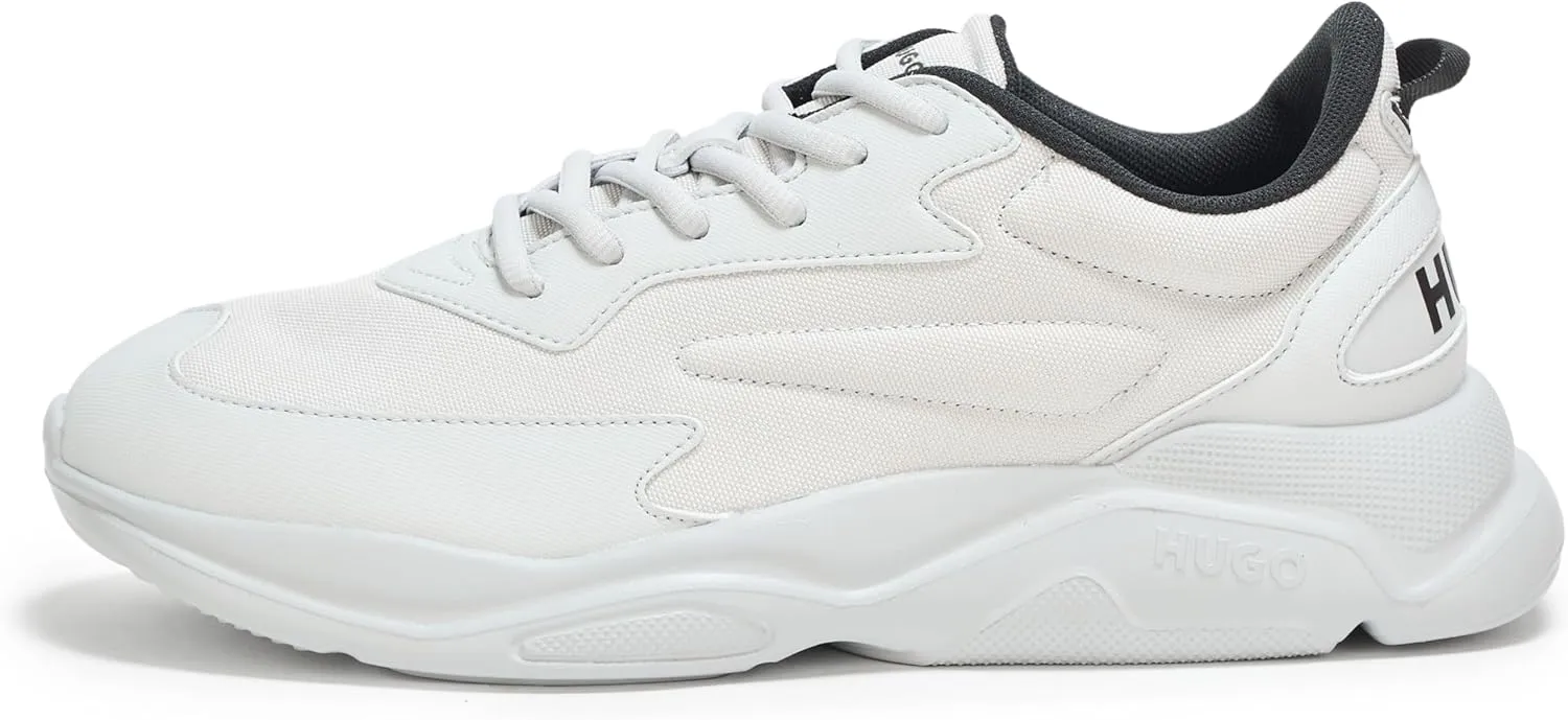 HUGO Men's Running Style Sneakers with Thick Rubber Sole