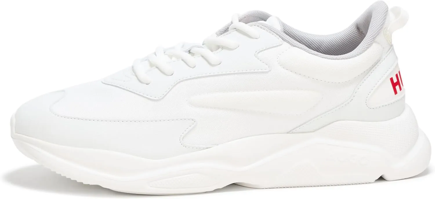 HUGO Men's Running Style Sneakers with Thick Rubber Sole
