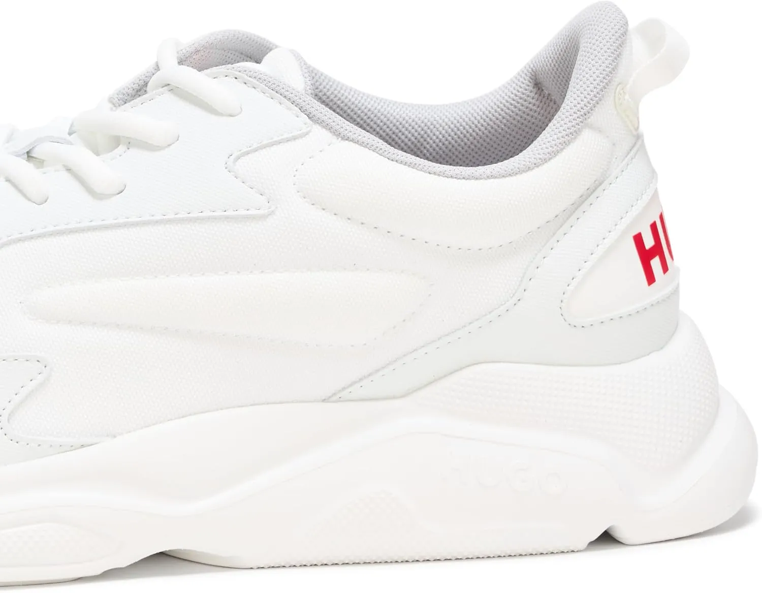HUGO Men's Running Style Sneakers with Thick Rubber Sole