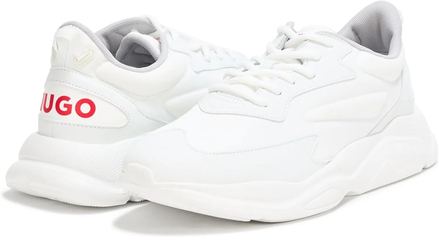 HUGO Men's Running Style Sneakers with Thick Rubber Sole