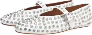 IMPREMEY Mesh Ballet Flats for Women Buckle Strap Round Toe Wide Width Mesh Flats Casual Ballerina Shoes