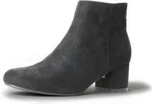 J. Adams Low Heel Zip Up Round Toe Ankle Bootie - Jody