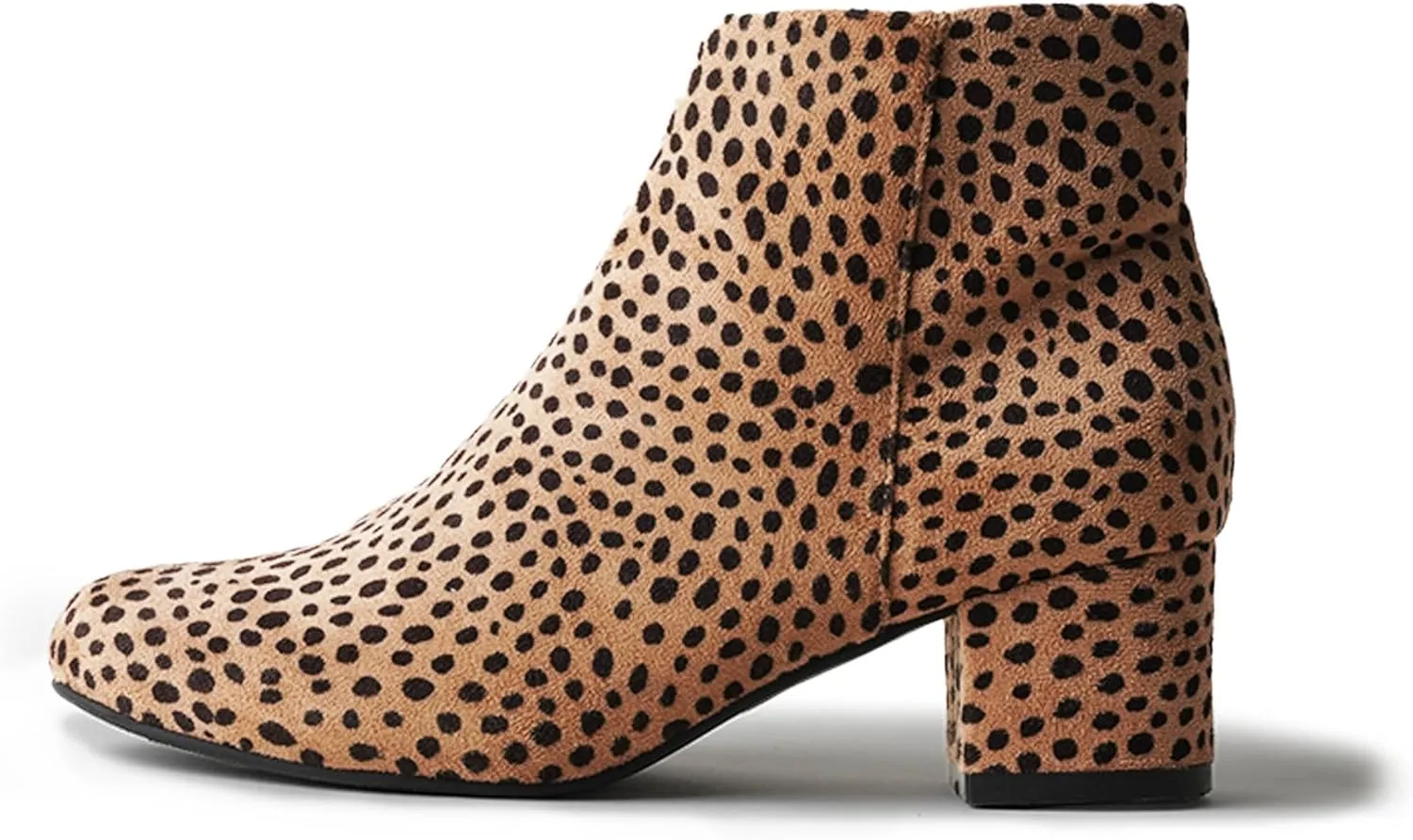 J. Adams Low Heel Zip Up Round Toe Ankle Bootie - Jody