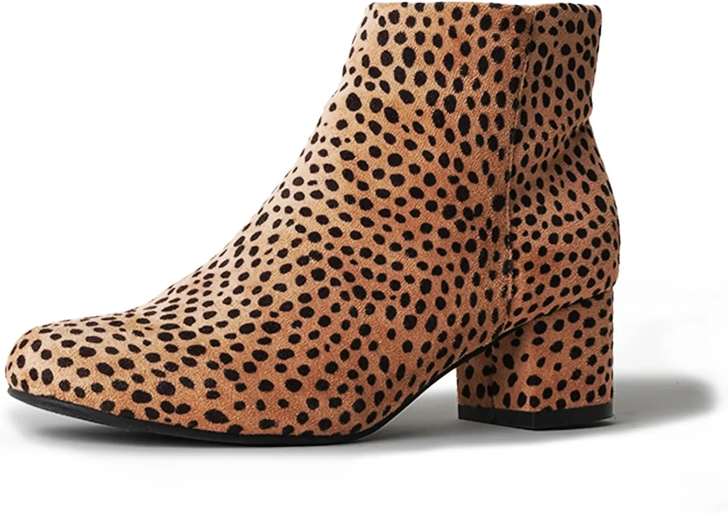 J. Adams Low Heel Zip Up Round Toe Ankle Bootie - Jody