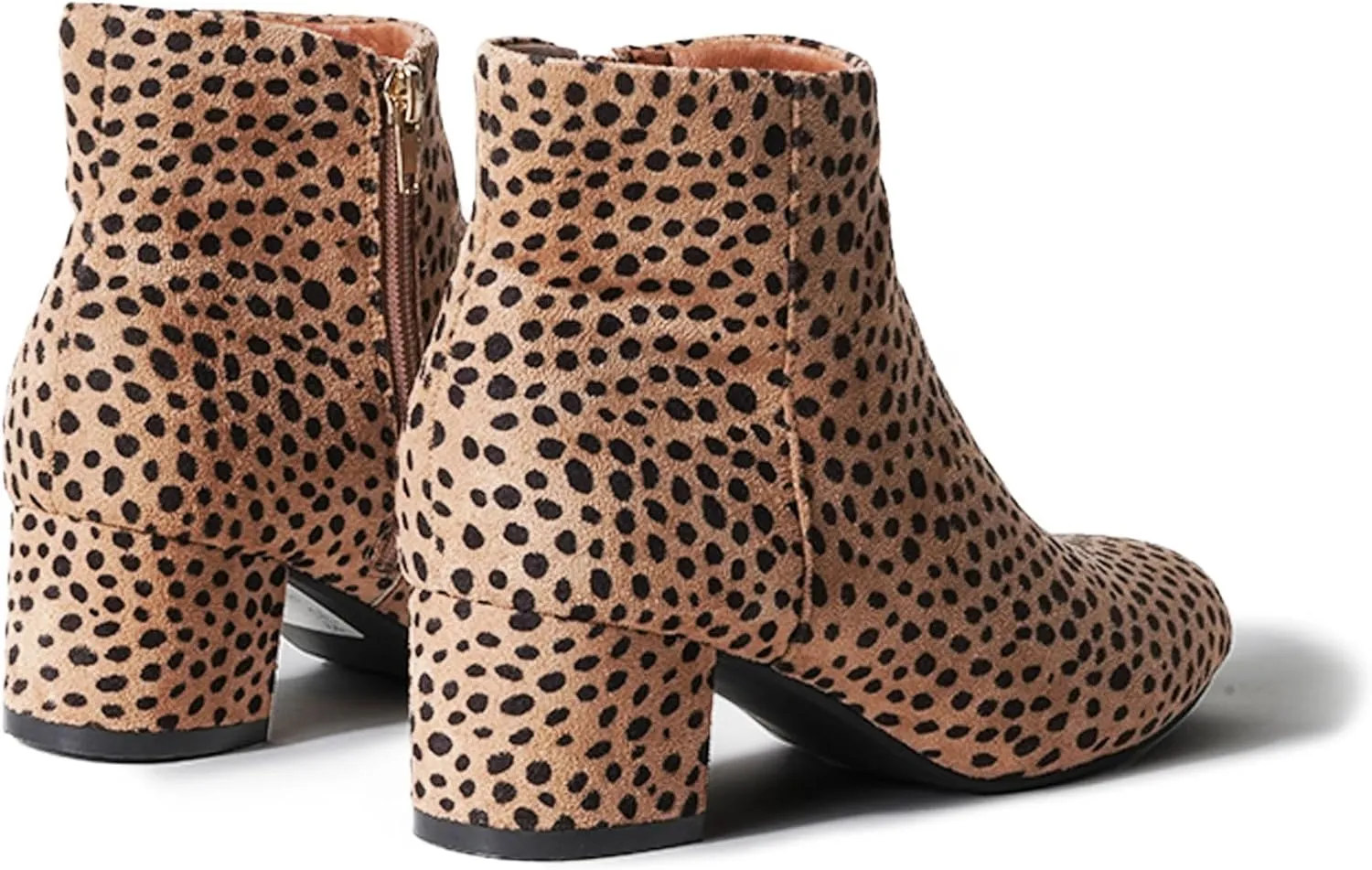 J. Adams Low Heel Zip Up Round Toe Ankle Bootie - Jody