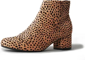 J. Adams Low Heel Zip Up Round Toe Ankle Bootie - Jody