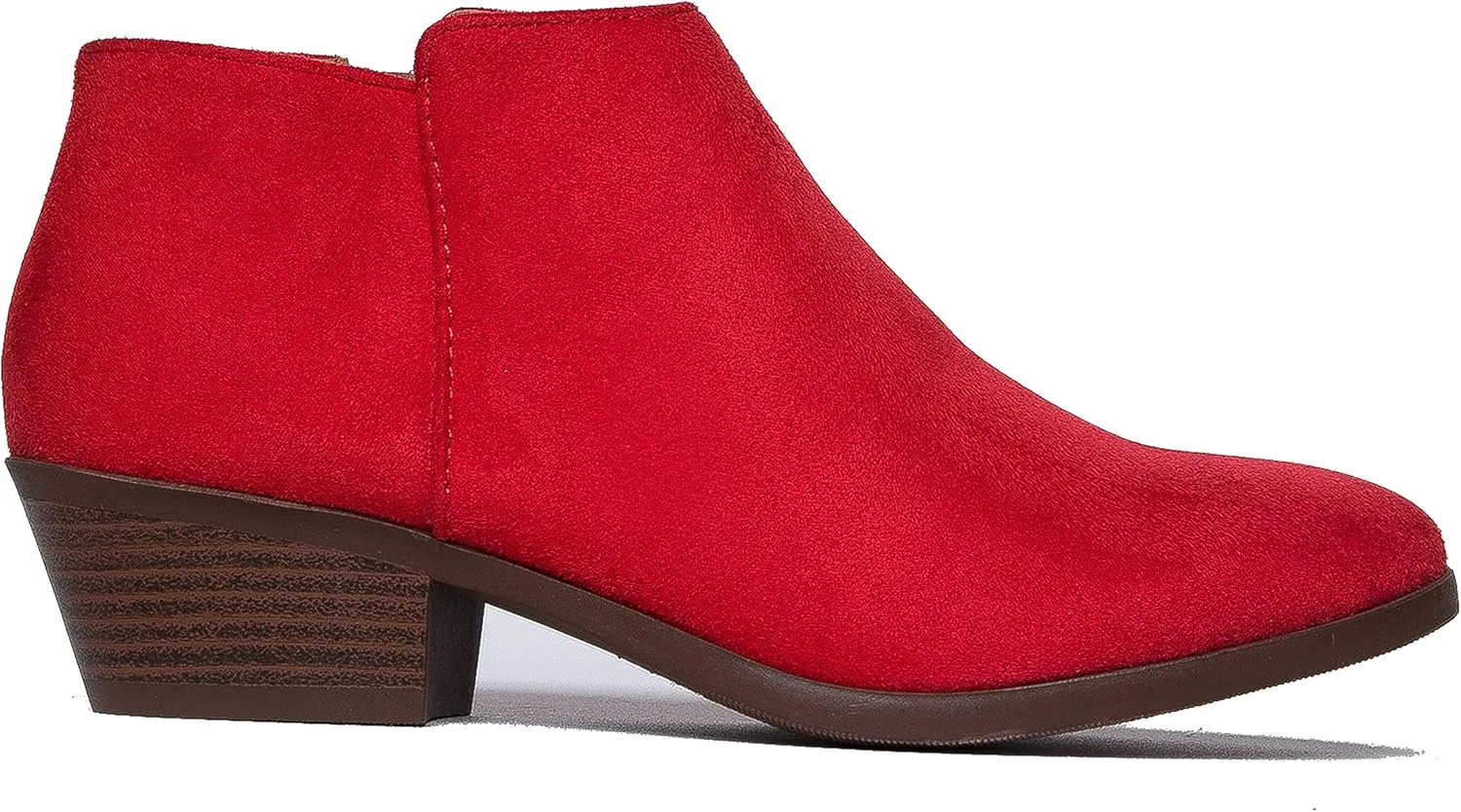 J. Adams Women's Lexy Ankle Boots, Short Low Heel, Side Zipper, Casual Booties for Fall and Winter