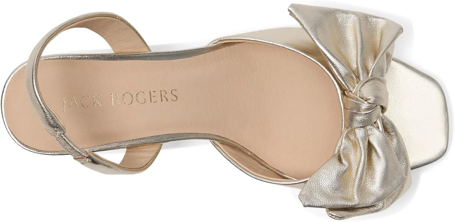 Jack Rogers Women's Eloise Bow Slingback Heeled Sandal
