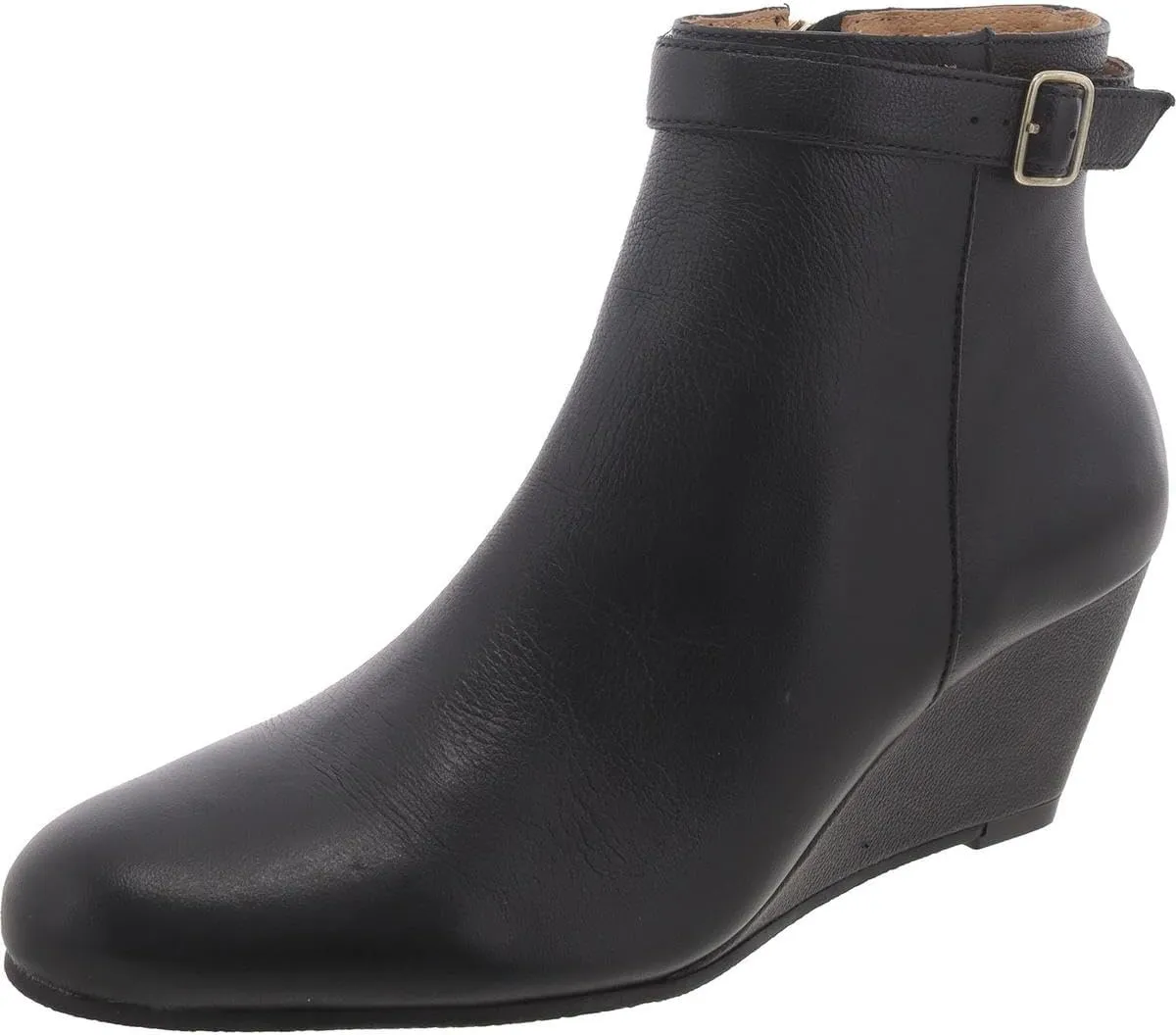Jack Rogers Womens Willa Wedge Bootie Mid-Calf Boots Black 7.5 Medium (B,M)