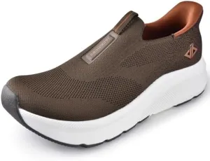 JACKSHIBO Mens Slip in Free up Hands Shoes Wide Toe Box Arch Support Orthopedic Walking Sneakers Cushioned Thick Zero Drop Sole Metatarsal Pads