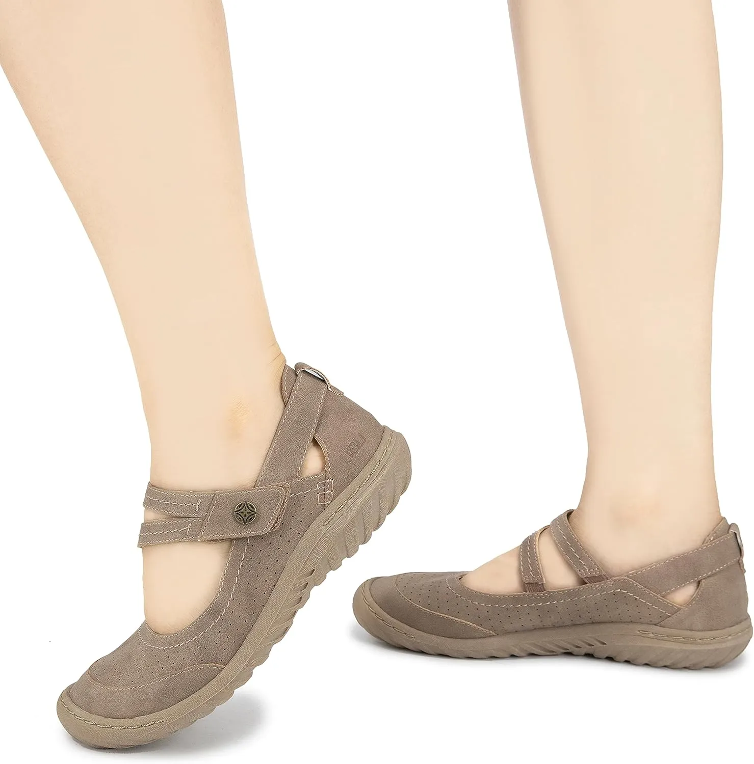 JBU Fawn Women’s Comfort Casual Classic Mary Jane Flats Fashion Shoes