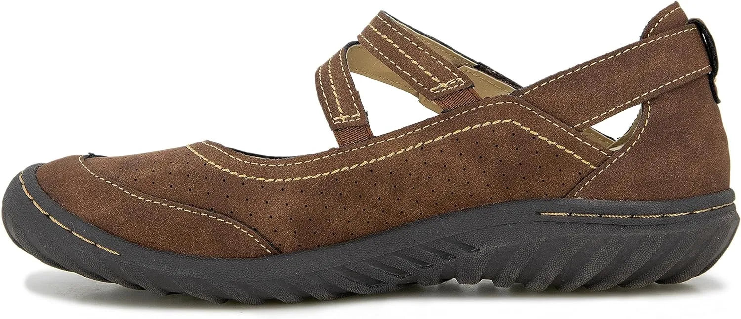 JBU Fawn Women’s Comfort Casual Classic Mary Jane Flats Fashion Shoes