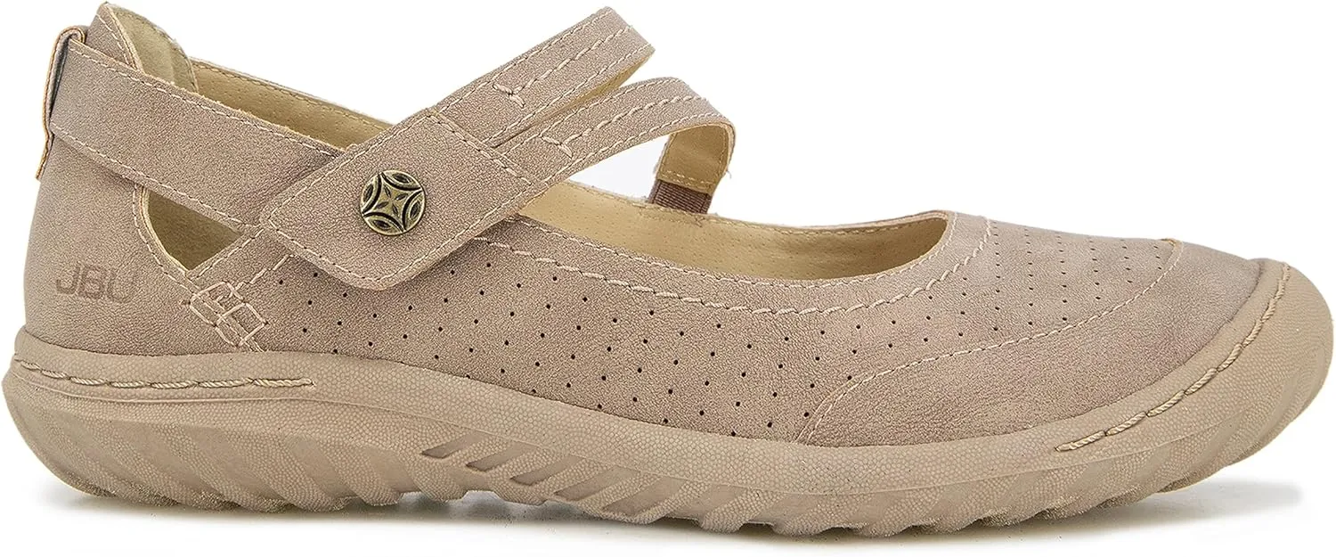 JBU Fawn Women’s Comfort Casual Classic Mary Jane Flats Fashion Shoes