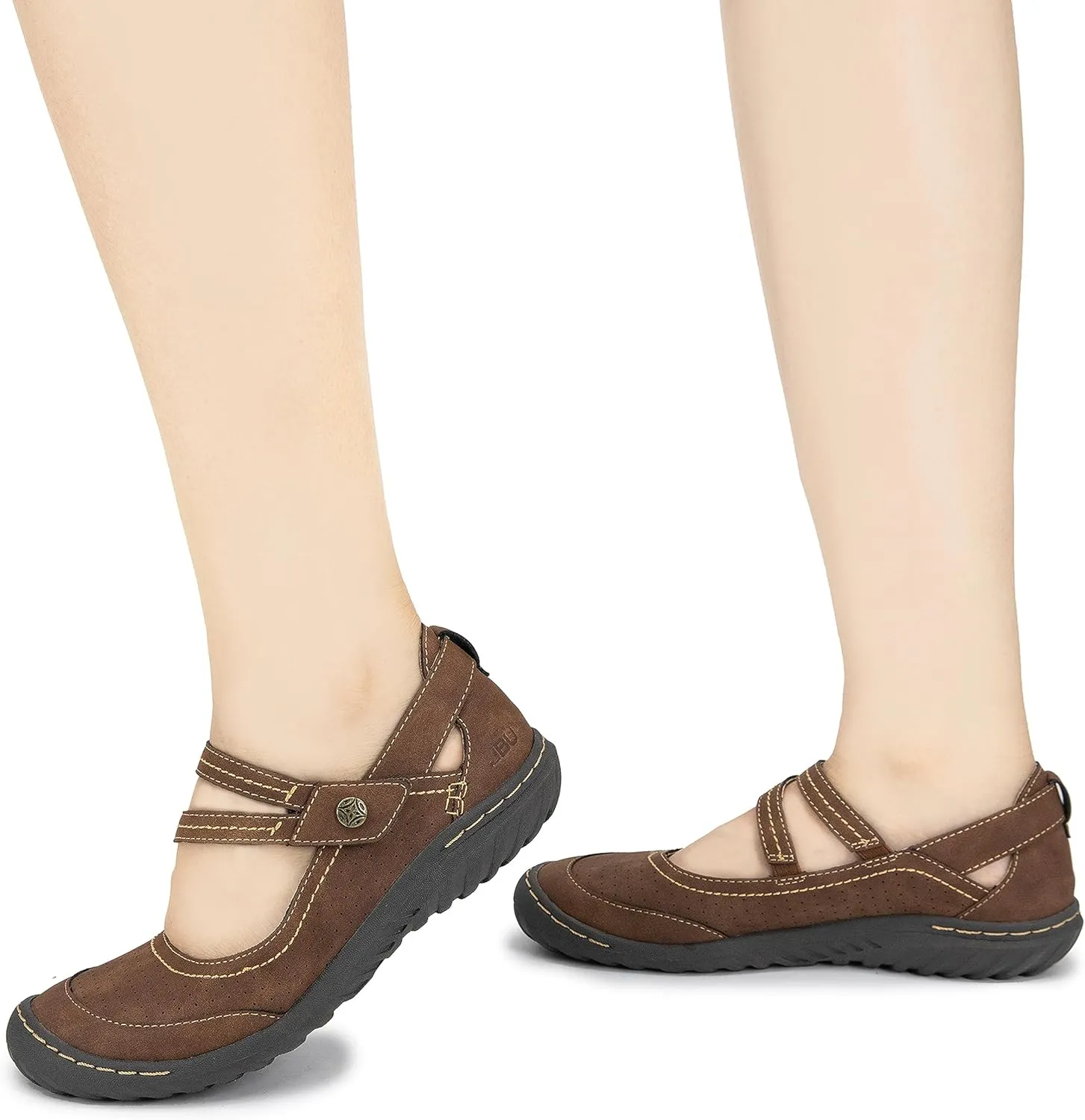 JBU Fawn Women’s Comfort Casual Classic Mary Jane Flats Fashion Shoes