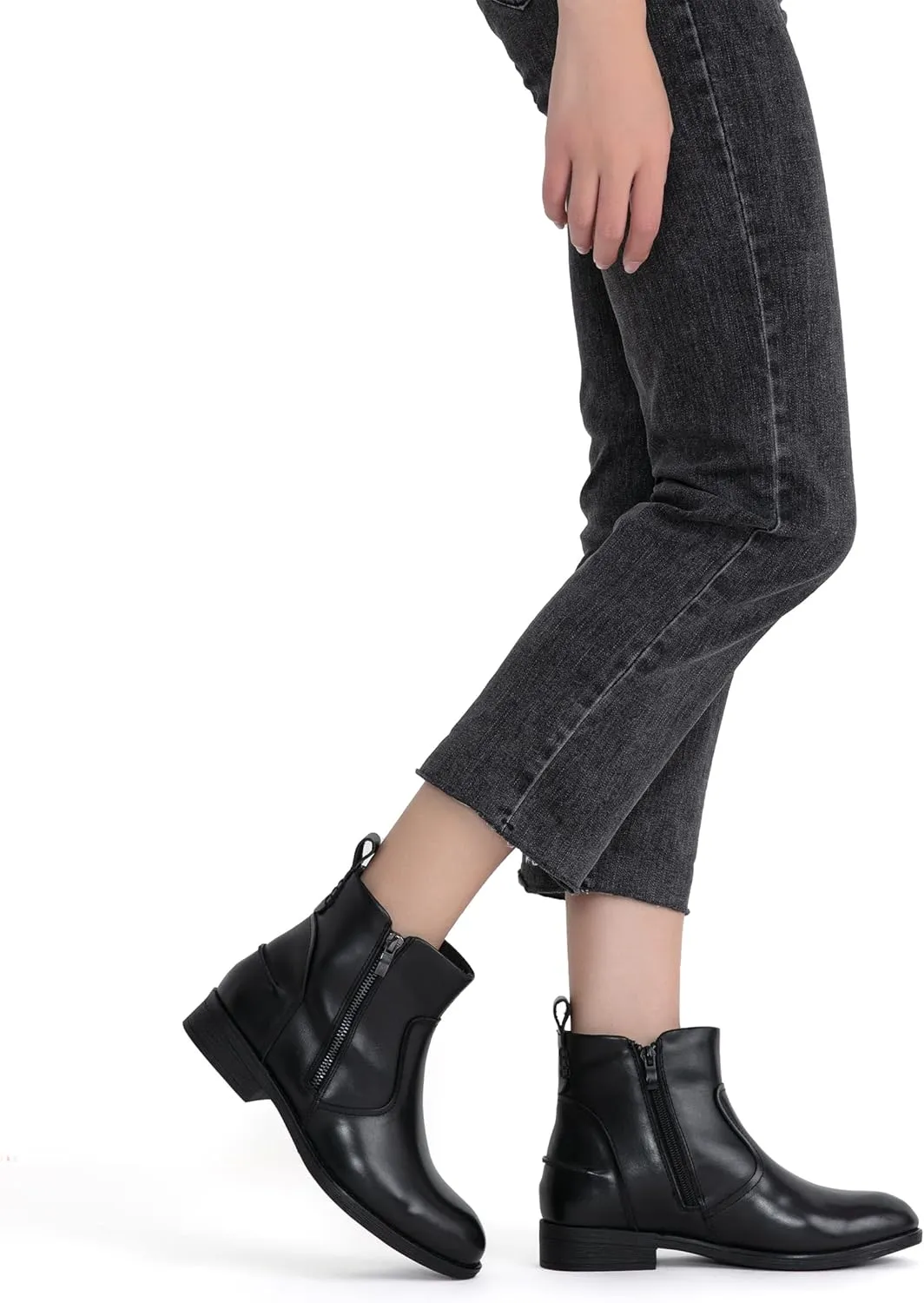 Jeossy Women's 9008 Ankle Boots Zipper Casual Fall Short Booties for Women