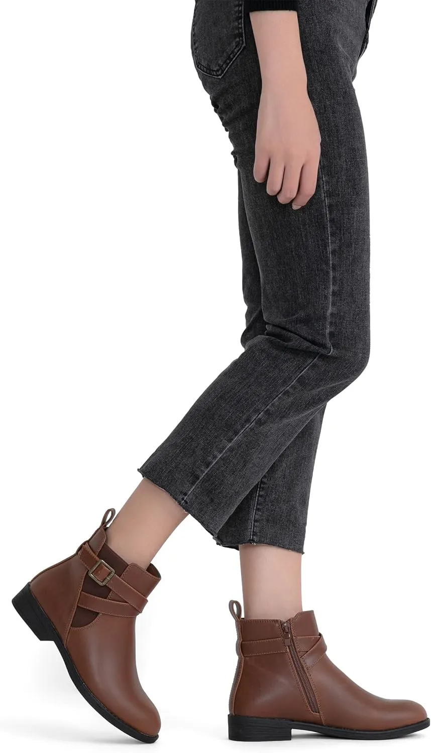 Jeossy Women's 9008 Ankle Boots Zipper Casual Fall Short Booties for Women