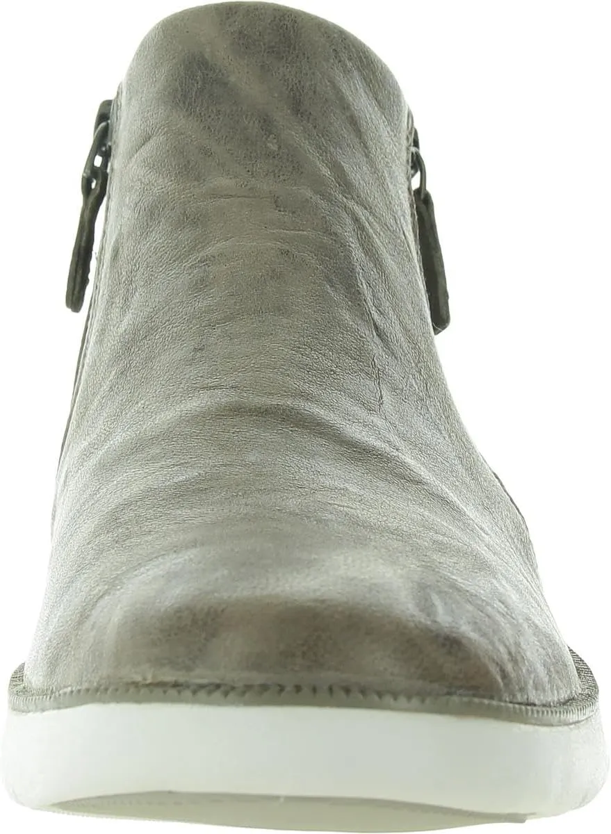 Johnston & Murphy Emery Zip Bootie for Women – Ankle Boots for Women, Leather Double Zipper Boots