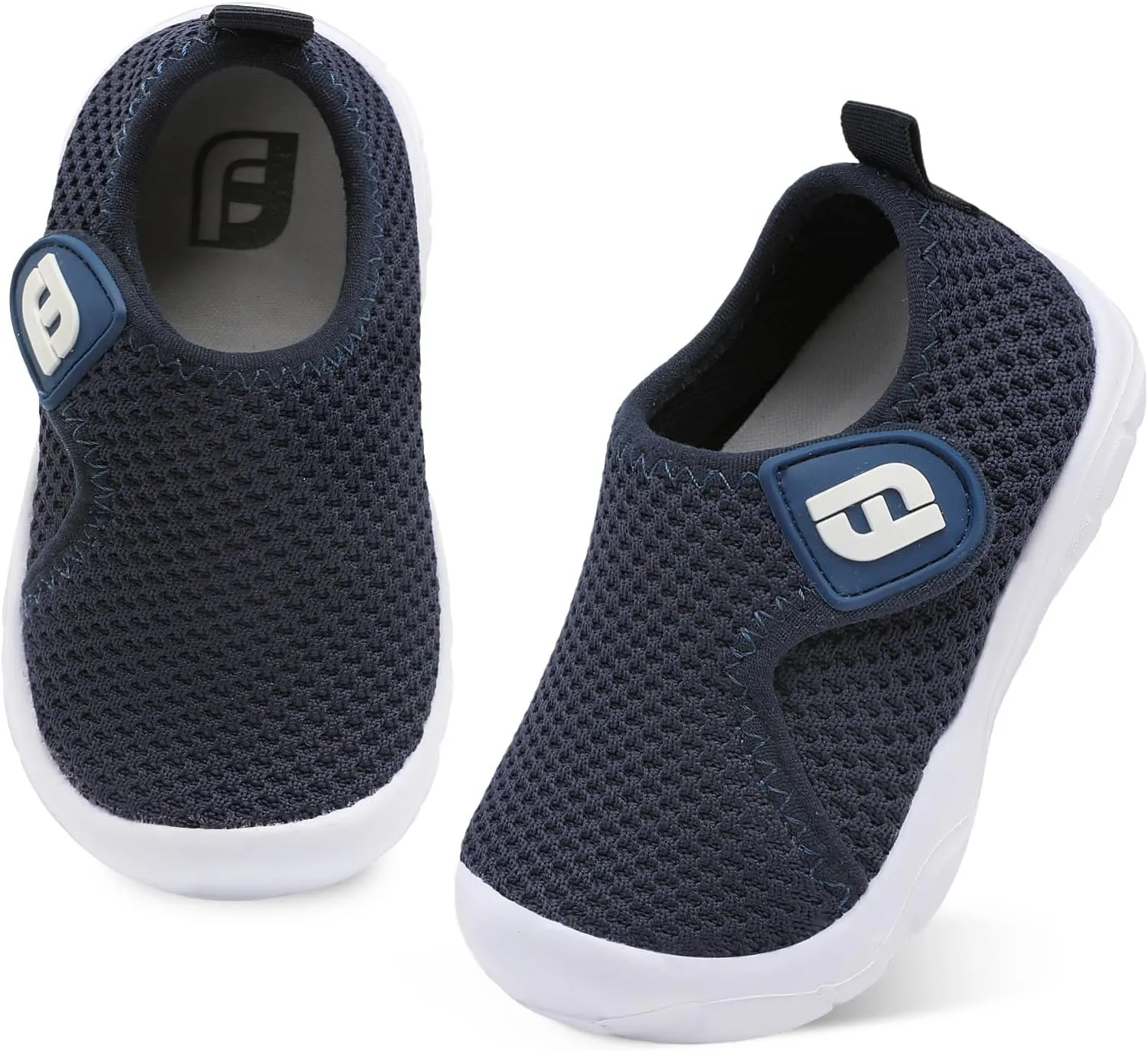 JOINFREE Toddler Boys Girls Barefoot Shoes Breathable Kids Sneakers Lightweight Walking Shoes Slip On Tennie Shoes Wide School Shoes