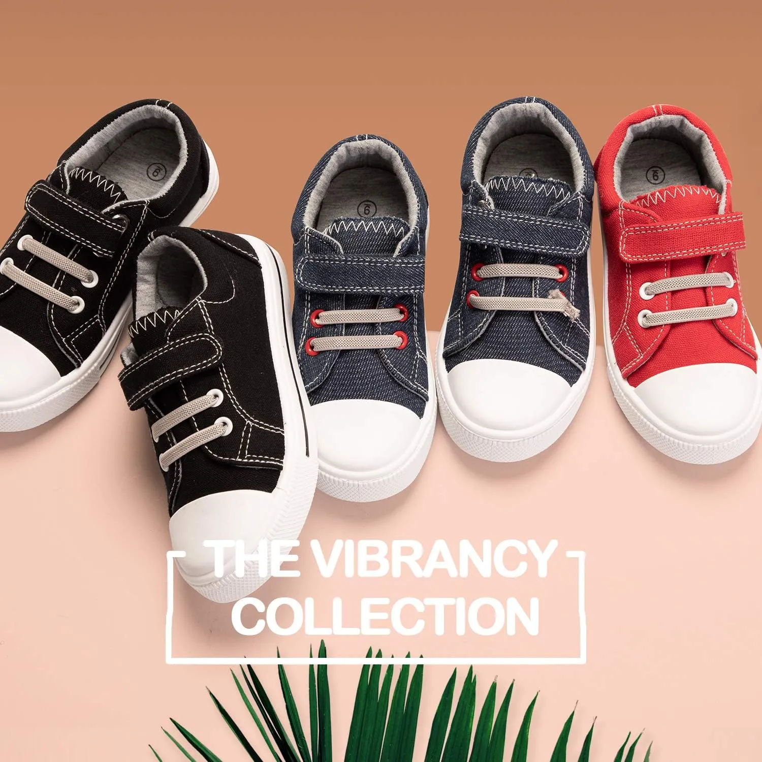 K KomForme Toddler Shoes Boys Girls Canvas Sneakers Size 4-13