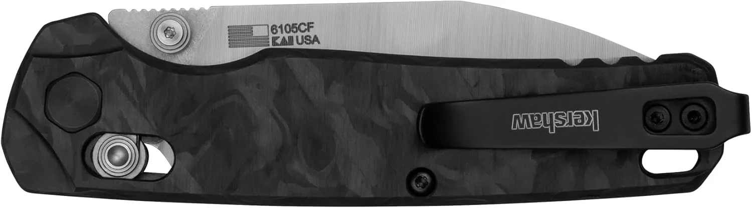 Kershaw Bel Air Pocket Knife, Made in the USA, 3.4 inch CPM MagnaCut Steel Blade, EDC Design, Duralock Locking Mechanism, Manual Folder, Pocketclip