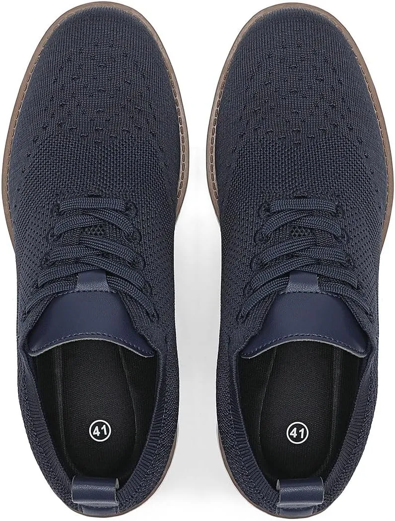 KESCOO Men's Casual Dress Shoes Comfortable Oxfords Fashion Business Footwear Mesh Walking Sneakers