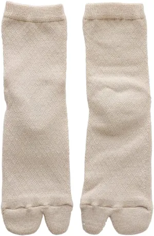 Kinuya Japan Tabi Socks Silk and Cotton Toe Socks Tabi Geta Socks, Japanese Style, Made in Japan, for Unisex