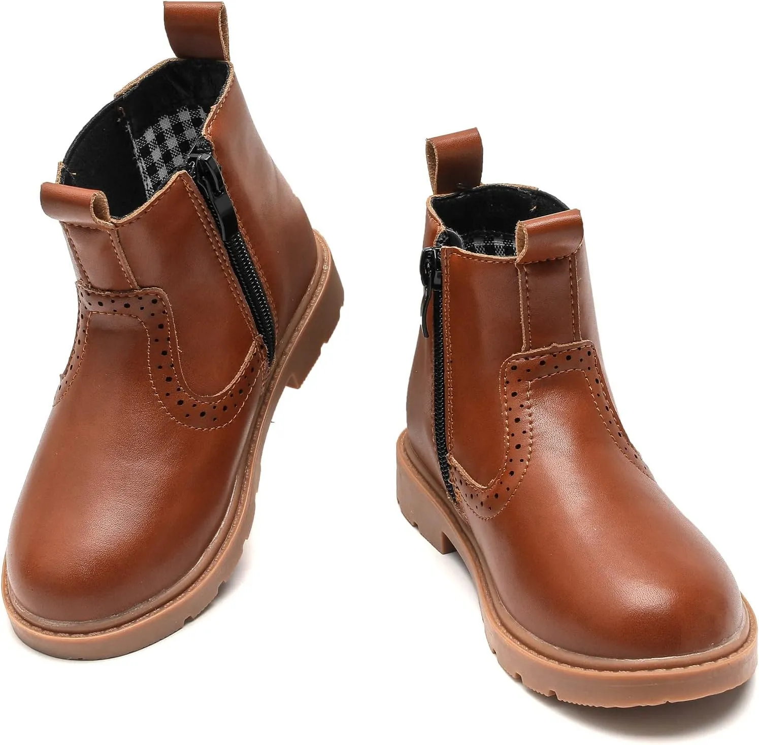 kkdom Boys Girls Waterproof Outdoor Side Zipper Comfort Chelsea Ankle Boots(Toddler/Little Kid/Big Kid)