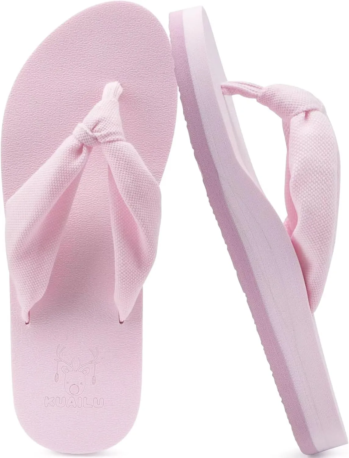 KuaiLu Flip Flops for Women with Arch Support Yoga Mat Comfortable Summer Beach Walking Thong Cushion Sandals Slip On Indoor Outdoor