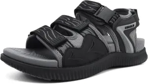 KuaiLu Mens Hiking Sandals with Arch Support Orthopedic Walking Recovery Sandals for Plantar Fasciitis Open Toe Summer Athletic Sport Comfortable Cushion Breathable Outdoor Water Sandals Size7-13