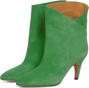 LEHOOR Women Kitten Heel Ankle Boots Wide Calf Pointed Toe Slouchy Western Cowgirl Boots Pull On Low Heel Dress Combat Booties Low Cut Ladies Dressy Casual Comfortable Winter Fall Shoes 4-11 M US