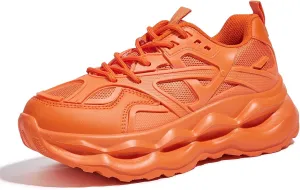 LUCKY STEP Women 's Chunky Sneakers 90s Fashion Thick Dad Rave Sparkly Bling Rhinestone Platform Casual Running Walking Shoes