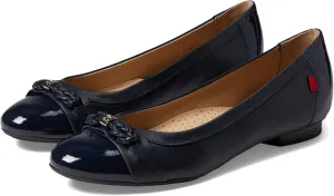 Marc Joseph New York Park Ave Dress Flats for Women – Calf Leather Upper – Injected Rubber Sole – Slip-on