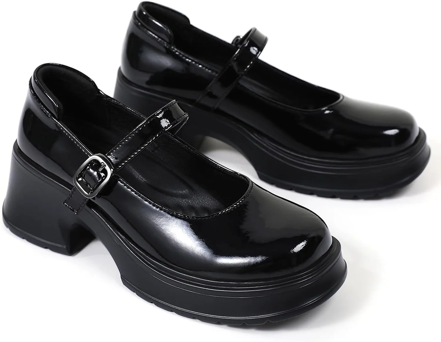 Mary Janes for Women Chunky Platform Mary Jane Heels Comfortable Dress Pumps Casual Office Work Shoes