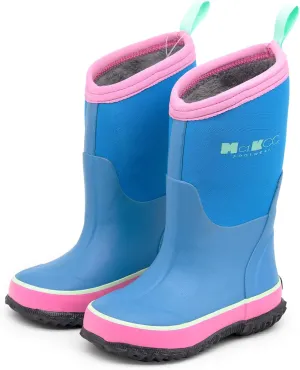 MCIKCC Unisex Children Waterproof Rain Boots,Child Toddler Rain Boots Natural Rubber Kids Rainboot for Boys and Girls