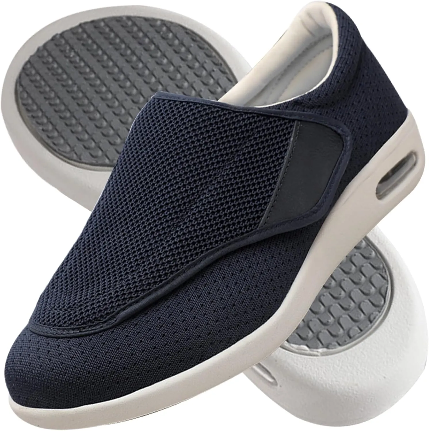 Men Diabetic Shoes Extra Wide Width Sandals Edema Footwear Adjustable Arthritis Edema Slippers for Edema Plantar Fasciitis Bunions Swollen Feet
