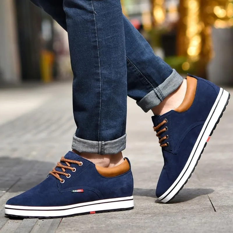Men Elevator Sneakers Invisible Height Increasing 2.4 Inches Taller Elevator Sports Women Mesh Breathable Outdoor Lace up Fashion Shoes