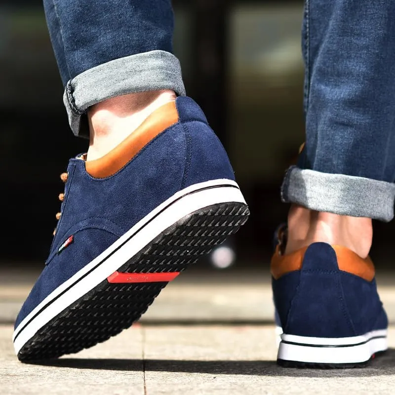 Men Elevator Sneakers Invisible Height Increasing 2.4 Inches Taller Elevator Sports Women Mesh Breathable Outdoor Lace up Fashion Shoes