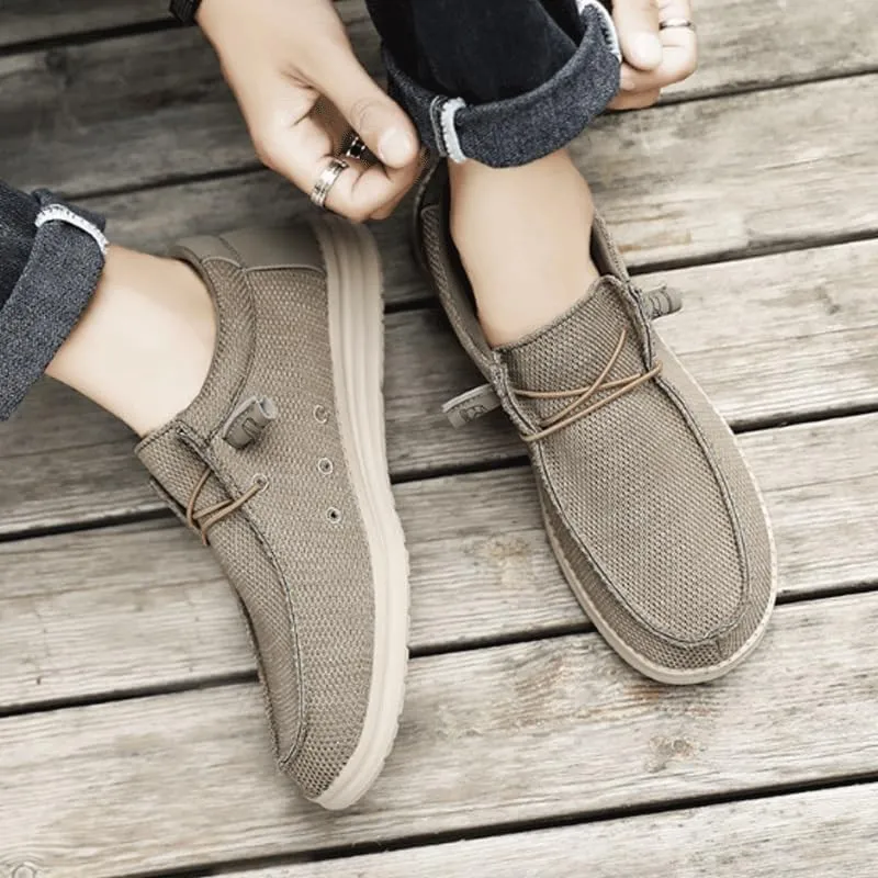 Men Lace-Up Lightweight Casual Comfortable Dress Oxfords Adjustable Lacing Derby Shoes Comfortable Walking Loafers