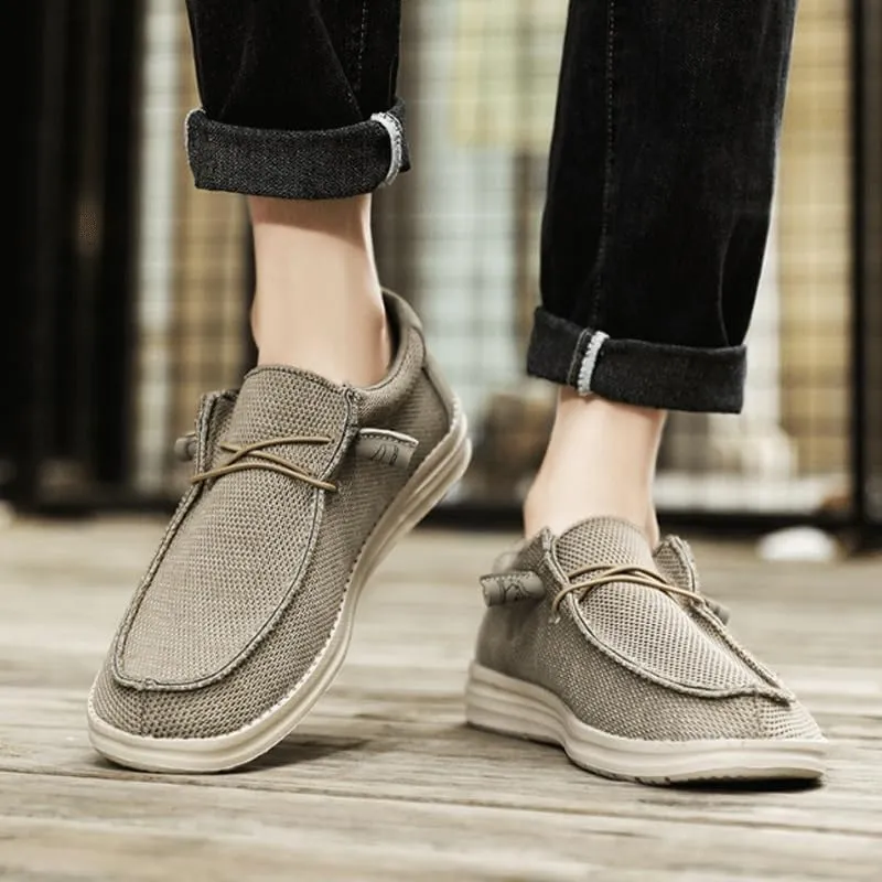 Men Lace-Up Lightweight Casual Comfortable Dress Oxfords Adjustable Lacing Derby Shoes Comfortable Walking Loafers