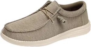 Men Lace-Up Lightweight Casual Comfortable Dress Oxfords Adjustable Lacing Derby Shoes Comfortable Walking Loafers