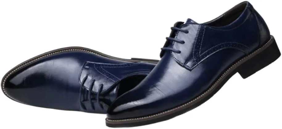 Men Oxfords Shoes Men's Comfort Orthopedic Dress Shoes British Shoes Handmade Comfortable Formal Dress Mens Flats Lace-Up Bullock Business Shoes