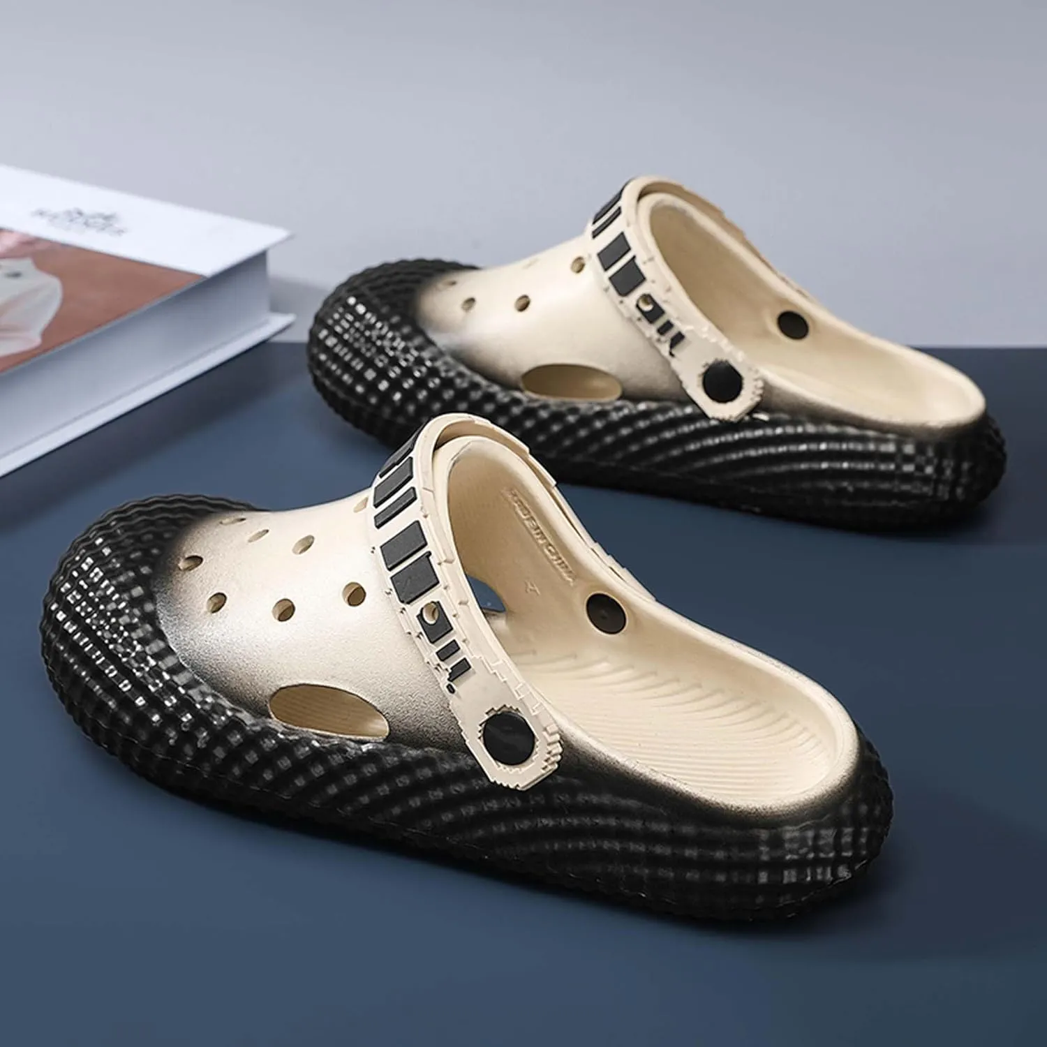 Men's and Women's Fashionable Sandals for Summer Breathable Non Slip Walking Leisure Wooden Clogs Garden Shoes Lightweight Quick Drying Beach Sandals Water Sports Shoes