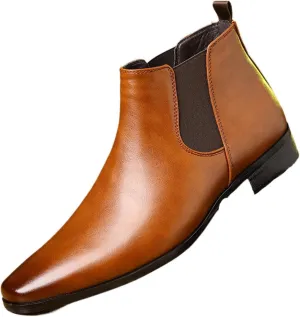 Men's Chelsea Boots Casual Dress Boots Ankle Slip on Boots for Men