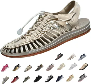 Men's Closed Toe Rope Sandals - Lightweight & Breathable for Beach, Hiking & Casual Wear