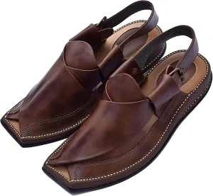 Men's Double Sole Summer Black Genuine Cowhide Leather Sandals Comfort Shoes