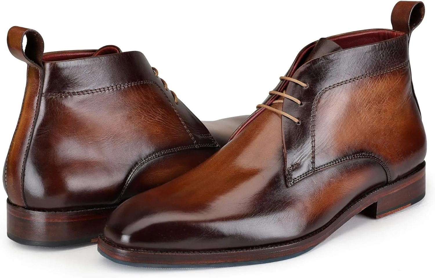 Men’s Modern Classic Calfskin Leather Chukka Boots