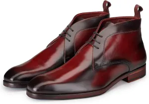 Men’s Modern Classic Calfskin Leather Chukka Boots