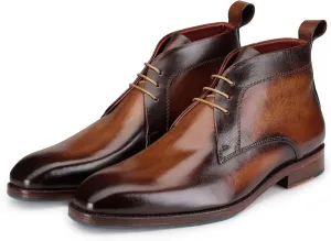 Men’s Modern Classic Calfskin Leather Chukka Boots