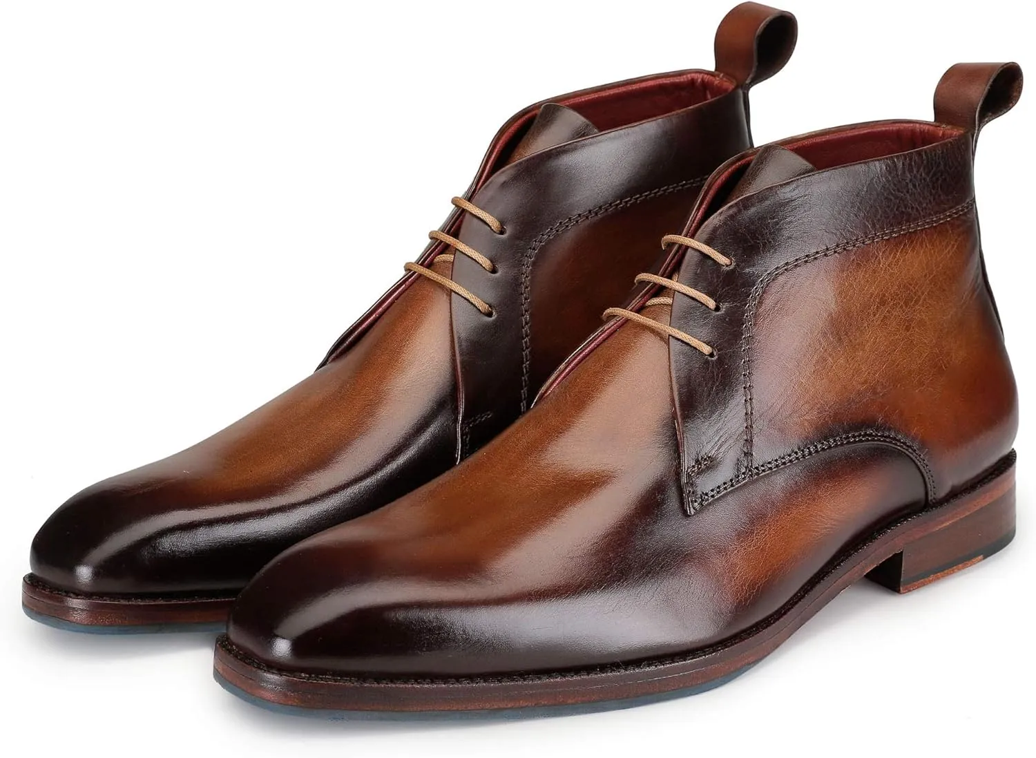 Men’s Modern Classic Calfskin Leather Chukka Boots