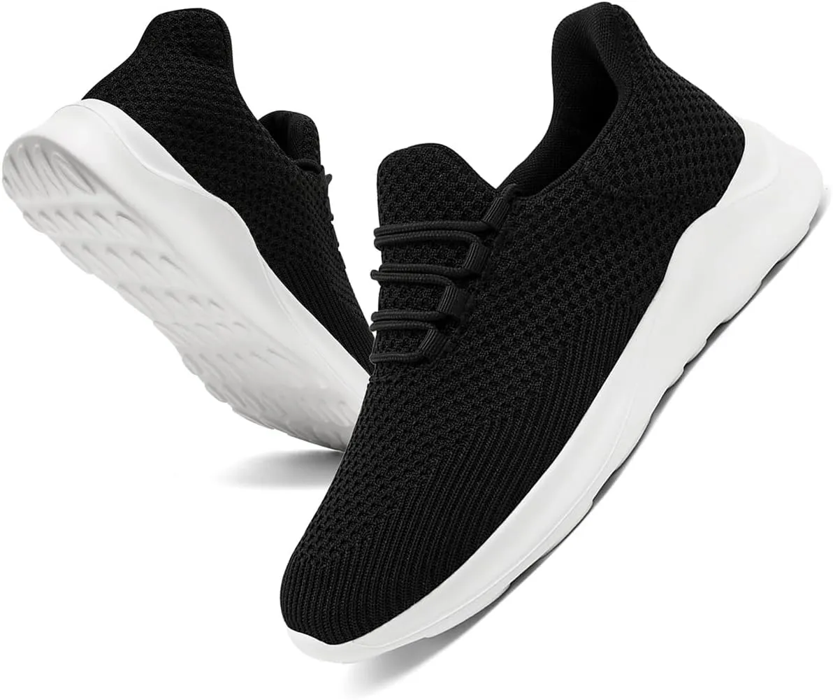 Mens Running Shoes Slip On Sneakers Walking Tennis Shoes Gym Athletic Sports Fashion Casual Breathable